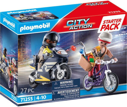 Playmobil Starter Pack Αστυνομική καταδίωξη ληστή κοσμημάτων