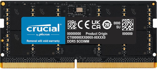 Crucial DDR5-5600           48GB SODIMM CL46 (16Gbit)