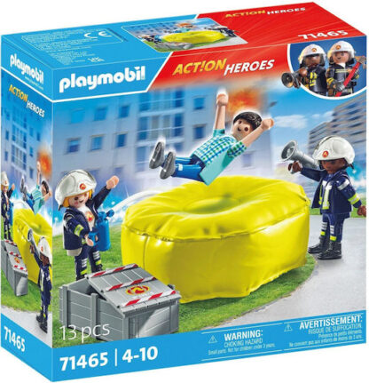 Playmobil Πυροσβέστες με στρώμα διάσωσης