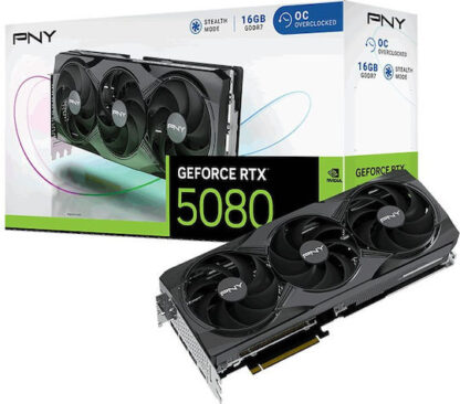 VGA PNY GeForce® RTX 5080 16GB Overclocked Triple Fan