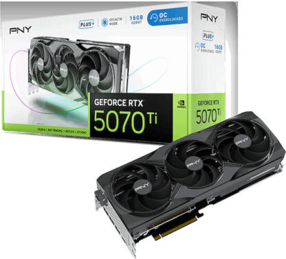 VGA PNY GeForce® RTX 5070TI 16GB Gaming Overclocked Triple Fan PLUS