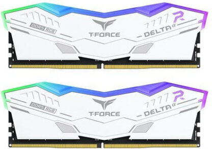 DDR5 32GB KIT 2x16GB PC 6000 Team T-Force Delta RGB CL30 FF8D532G6000HC30DC01 weiß