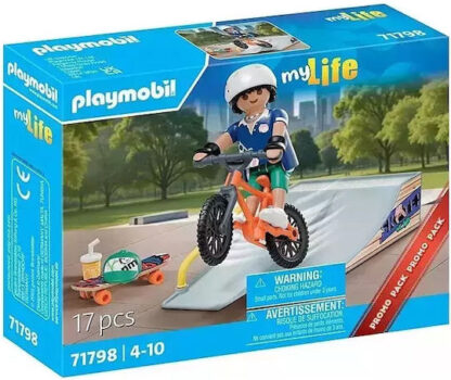 Playmobil Αγόρι με Skateboard και ποδήλατο