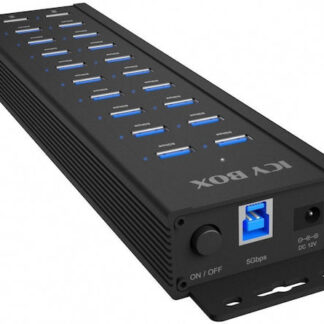 ICY BOX IB-HUB1720-U3 18+2 Port USB Hub, 96W Netzteil