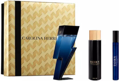Carolina Herrera Estuche Bad Boy Cobalt Eau De Parfum Électrique 100ml Gel De Baño 100ml Eau De Parfum Électrique 10ml