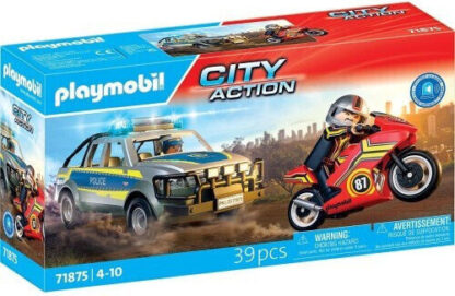 Playmobil Αστυνομικό όχημα Pickup και μοτοσυκλέτα