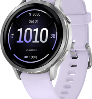 Garmin Venu 4 Smartwatch 41mm grau/silber lavendelblau