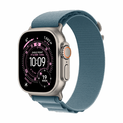 Watch Apple Watch Ultra 3 (2025) 5G 49mm Natural Titanium Case with Alpine Loop L - Light Blue