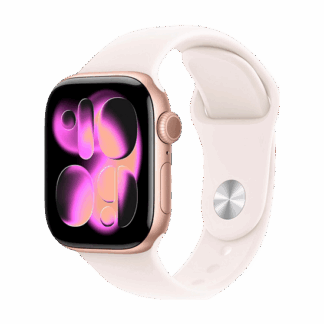 Watch Apple Watch Series 11 (2025) GPS 42mm Rose Gold Aluminium Case with Sport Band M/L - Light Blush