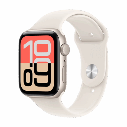 Watch Apple Watch SE 3 (2025) GPS 44mm Starlight Aluminium Case with Sport Band M/L - Starlight