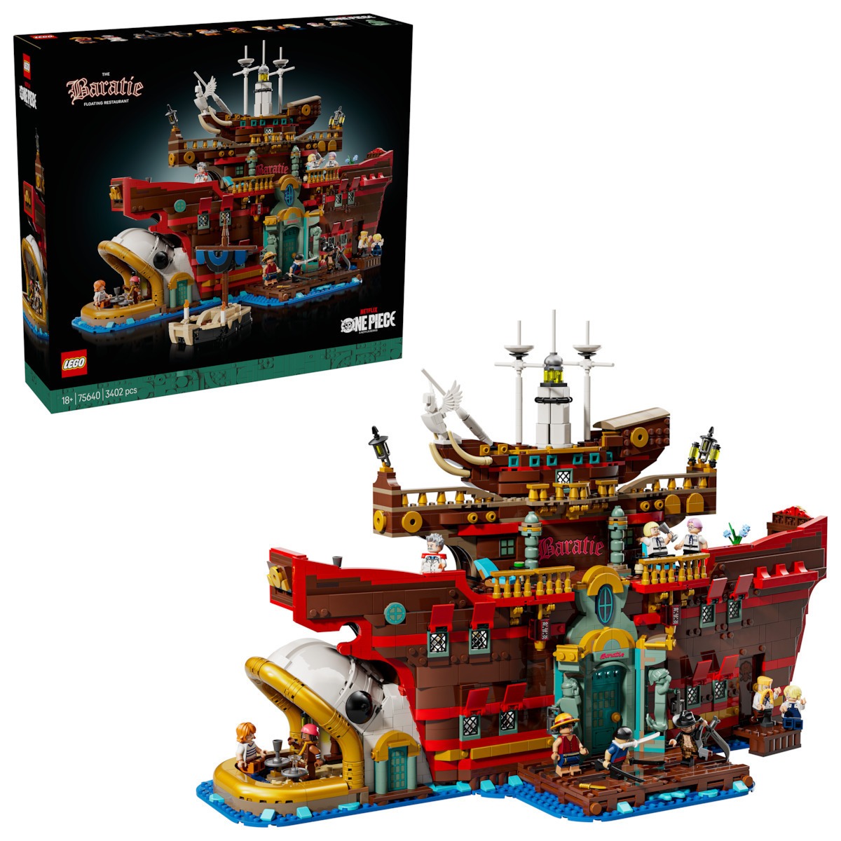 Lego Τουβλάκια One Piece - The Baratie Floating Restaurant για 18+ Ετών 3402τμχ
