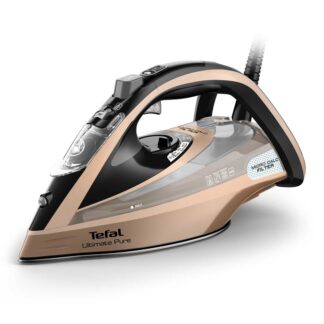 Tefal Ultimate Pure FV9852E0 iron Dry & Steam iron Durilium AirGlide Autoclean soleplate 3200 W Black  Copper