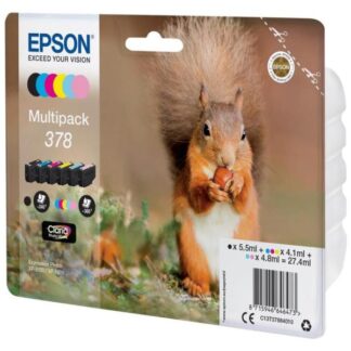 Epson - Multipack 6 Colori 378 Photo HD Ink (C13T37884010)