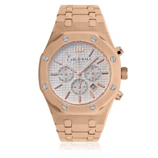 Royal Chronograph Rose Gold White watch (Rose Gold)