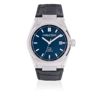 "1888 automatic" BLACK, SILVER & BLUE METAL WATCH