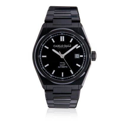 "1888 automatic" TOTAL BLACK METAL WATCH