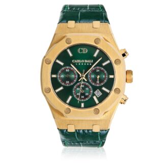 Chronograph metal Green watch (GOLD RING)