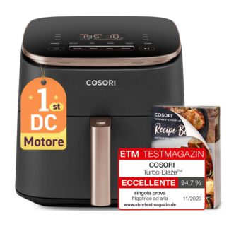 Cosori Turbo Blaze Chef Edition Single 6 L Stand-alone 1725 W Hot air fryer Black  Pink gold