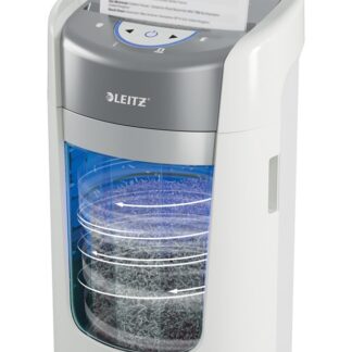 Leitz IQ OptiMax Home Office 225 Micro Cut Paper Shredder Security P5 15L - White