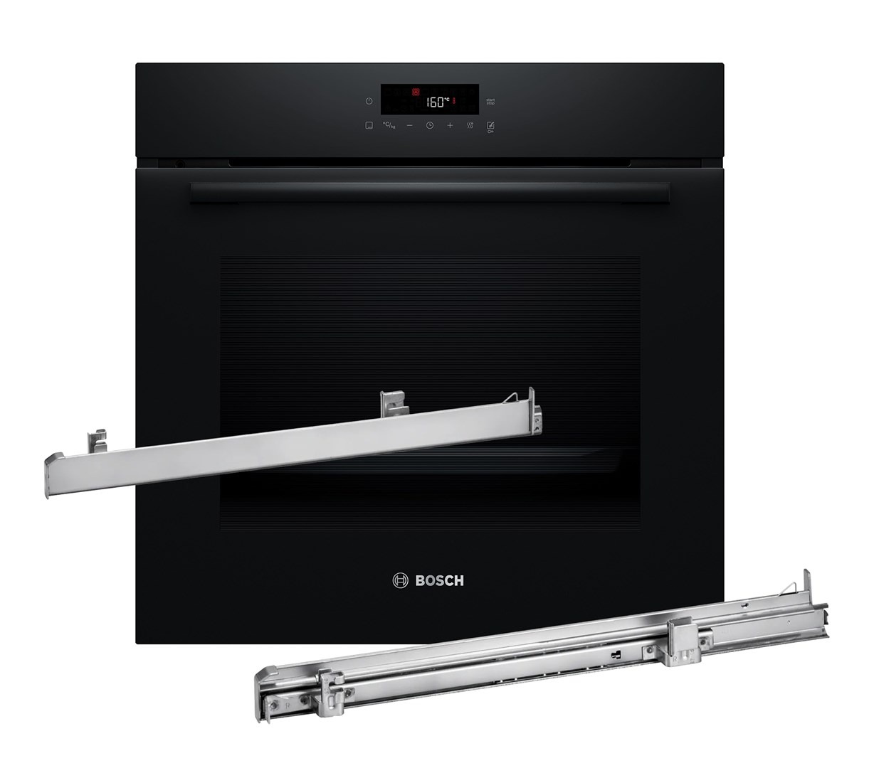 BOSCH Serie 2 HBA571BB4 oven 71 L 3600 W Black + BOSCH HEZ538000 guide rail BOSCH Serie 2 HBA571BB4 oven 71 L 3600 W Black + BOSCH HEZ538000 guide rail
