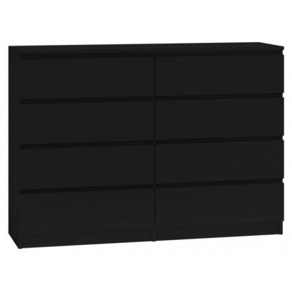 Topeshop M8 140 CZERÅ chest of drawers