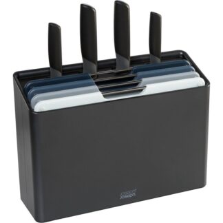 Joseph Joseph Folio Plus 8-piece Grey Knife & Chopping Board Set