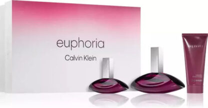 Calvin Klein Euphoria Eau De Parfum Spray 100ml Set 3 Pieces