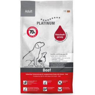 PLATINUM Adult Beef - semi-moist dog food - 15kg