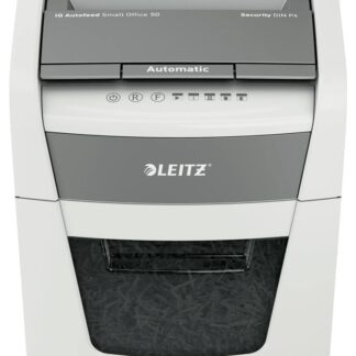 Leitz IQ Autofeed Small Office 50X Automatic Paper Shredder P4