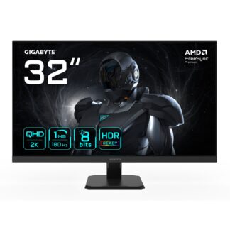 GIGABYTE GS32QA 32” QHD Gaming Monitor - 2560 x 1440, 180Hz, 1ms, 300 cd/m2, FreeSync Premium, HDR Ready, HDMI 2.0, Displayport 1.4 GIGABYTE GS32QA 32” QHD Gaming Monitor - 2560 x 1440, 180Hz, 1ms, 300 cd/m2, FreeSync Premium, HDR Ready, HDMI 2.0, Displayport 1.4