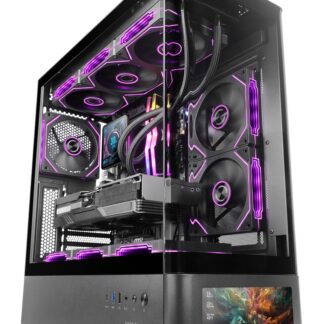 Mars Gaming MCLCDPRO computer case Midi Tower Black