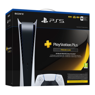 Sony PlayStation 5 Slim Digital Edition 825GB + Playstation Premium 24 Months - White Sony PlayStation 5 Slim Digital Edition 825GB + Playstation Premium 24 Months - White