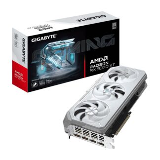 GIGABYTE Radeon RX 9070 XT GAMING OC ICE 16G Graphics Card - 16GB GDDR6  256bit  PCI-E 5.0  3060 MHz Core Clock  2 x DisplayPort  2 x HDMI  GV-R907XGAMINGOCICE-16GD