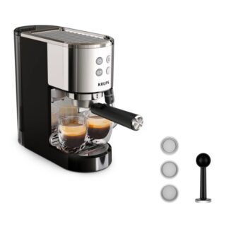 Krups Virtuoso XP444C10 coffee maker Semi-auto Espresso machine 1 L Krups Virtuoso XP444C10 coffee maker Semi-auto Espresso machine 1 L