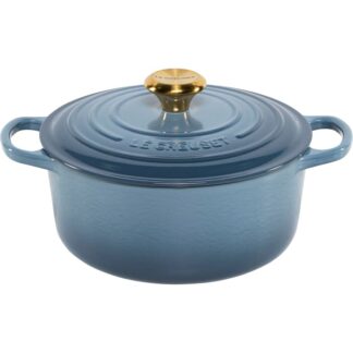 Le Creuset Signature Bräter rund 24 cm chambray Le Creuset Signature Bräter rund 24 cm chambray
