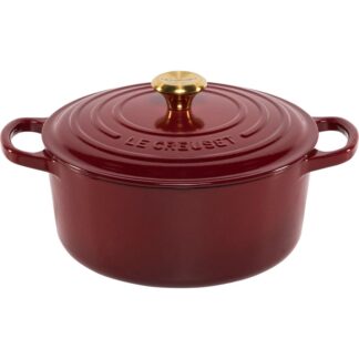 Le Creuset Signature Bräter rund 22 cm rot Le Creuset Signature Bräter rund 22 cm rot