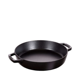 Staub Bratpfanne mit 2 Griffen 26 cm seidenmattschwarz Staub Bratpfanne mit 2 Griffen 26 cm seidenmattschwarz