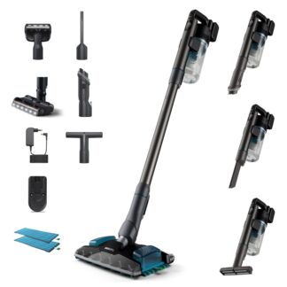 Philips 8000 series XC8055/01 stick vacuum/electric broom Battery Dry&wet Cyclonic Bagless 0.6 L Blue