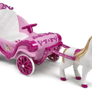 Huffy Electric Disney Princess carriage with horse 6 V pink