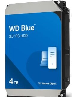 Western Digital WD Blue 3.5-Inch PC HDD internal hard drive 4 TB 5400 RPM 128 MB 3.5  Serial ATA III