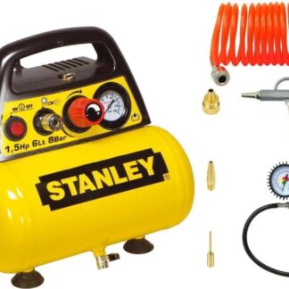 OIL-FREE COMPRESSOR 6L+PNEUMATIC KIT STANLEY