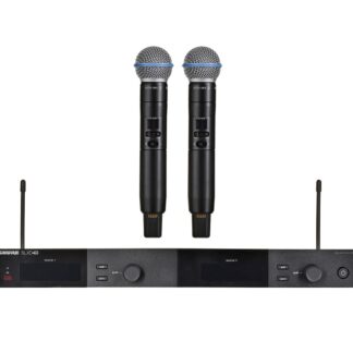 Shure SLXD24DE/B58-G59 - dual digital wireless system with two transmitters/handheld microphones (470 - 514 MHz)