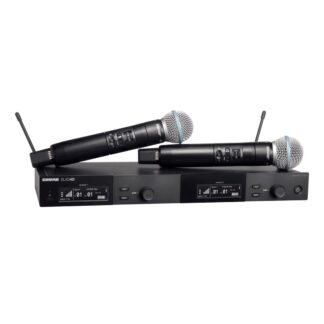 Shure SLXD24DE/B58-G59 - PodwÃ³jny cyfrowy system bezprzewodowy z dwoma nadajnikiami/mikrofonami  do rÄki
