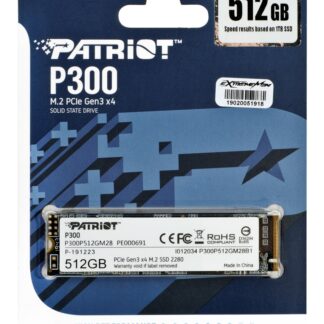 SSD PATRIOT P300 M.2 PCI-EX4 NVME 512GB SSD PATRIOT P300 M.2 PCI-EX4 NVME 512GB
