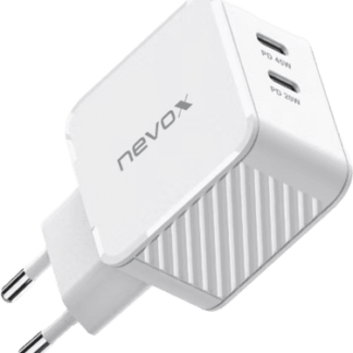 nevox 45W Dual USB-C PD Ladegerät GaN weiß