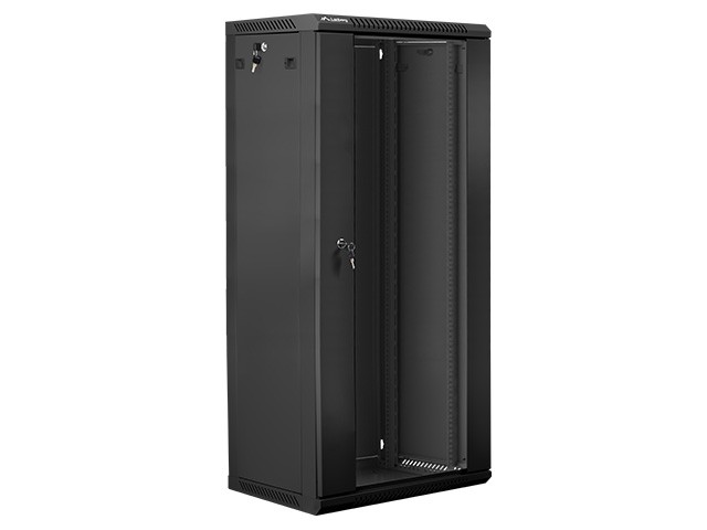 Wall-Mounted Rack 19'' 27U 600X450mm black Wall-Mounted Rack 19'' 27U 600X450mm black