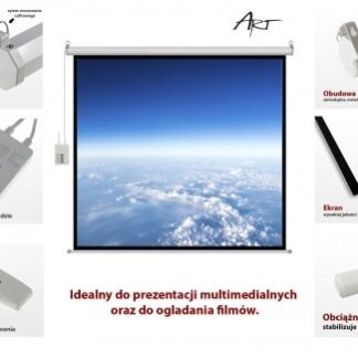 Electric screen 100 inches FS-100 4:3 203x152 cm with remote control Electric screen 100 inches FS-100 4:3 203x152 cm with remote control