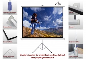 Handheld Screen on Tripod 4: 3 120 "244x183cm TS-120 4: 3 Handheld Screen on Tripod 4: 3 120 "244x183cm TS-120 4: 3