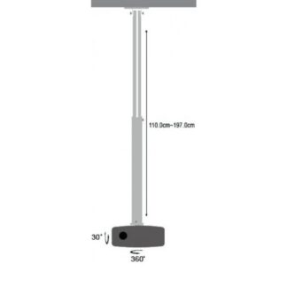 Arm for projector 110-190cm ceiling, 15kg, silver Arm for projector 110-190cm ceiling, 15kg, silver