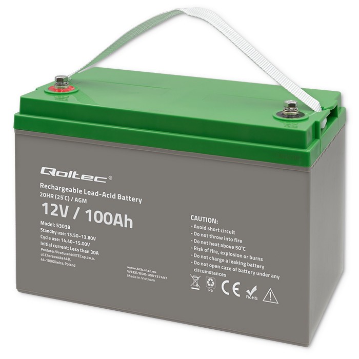 Battery AGM 12V 100Ah max. 30A Battery AGM 12V 100Ah max. 30A